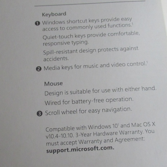 Microsoft Wired 600 Keyboard & Mouse set - Picture 5 of 9